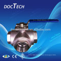 Stainless Steel 3 Way Ball Valve With Pneumatic Actuator